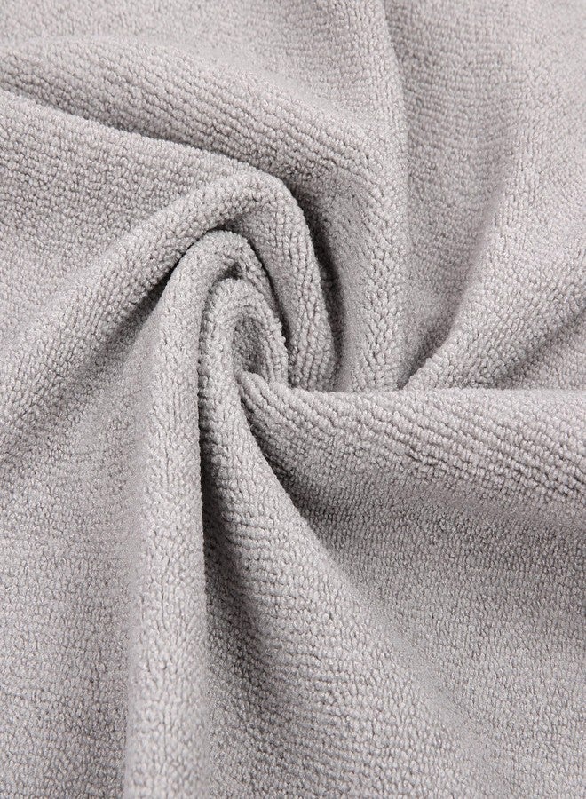 Cutting Edge Essentials 500 GSM Soft Microfiber Cleaning Cloth,Super Absorbent Washable Reusable Cleaning Towels for Home & Kitchen Surfaces,Window,Car,Bike - Pack of 4 (Grey, 40 x 40 Cm) - Image 2